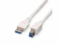 VALUE USB 3.2 Gen 1 Kabel, Typ A-B USB-Kabel, USB 3 Typ A Männlich (Stecker),...