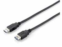 Equip Equip USB Kabel 3.0 A -> A St/Bu 3.00m schwarz Polybeute Wischbezug