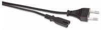 Goobay GOOBAY Euro-Netzkabel, 3 m, schwarz Netzkabel