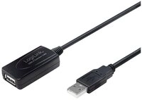LogiLink LOGILINK USB 2.0 Repeater-Kabel, 10 m Verl&auml;ngerungskabel