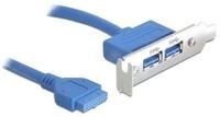 Delock USB 3.0 19-pin - 2 x USB 3.0-A USB-Adapter