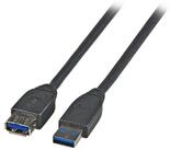 EFB EFB-Elektronik USB-Verl&auml;ngerung A-A 3,0m USB 3.0 schwarz K5237.3 X-Link...