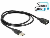 Delock ShapeCable Verlängerungskabel USB 2.0-A Stecker USB-Kabel, (1.00 cm),