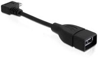 Delock 83104 USB Kabel USB 2.0 0,11 m Micro-USB B USB A 0,48 Gbit/s Schwarz...