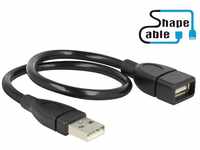 Delock ShapeCable Verlängerungskabel USB 2.0-A Stecker USB-Kabel, (0.35 cm),