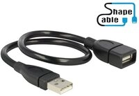 Delock Delock USB-Kabel USB 2.0 USB-A Stecker, USB-A Buchse 0.35 m Schwarz f