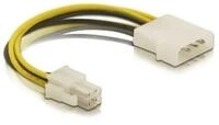 Delock DeLOCK Cable P4 male > Molex 4pin male Mehrfarbig 0,13 m Netzkabel