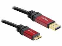 Delock USB 3 Kabel Stecker-A an micro-B Stecker 3 m USB-Kabel, vergoldete