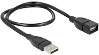 Delock Delock USB-Kabel USB 2.0 USB-A Stecker, USB-A Buchse 0.50 m Schwarz f