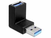 Delock USB 3.2 Gen 1 Adapter, USB-A Stecker > USB-A Buchse 90° Adapter