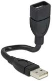 Delock DeLOCK 15cm USB 2.0 USB Kabel 0,15 m USB A Schwarz USB-Kabel