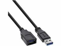 INTOS ELECTRONIC AG InLine® USB 3.0 Kabel, A Stecker / Buchse, schwarz, 2m...