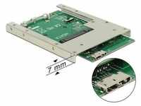 Delock Festplatten-Einbaurahmen Konverter USB 3.0 > mSATA mit 2.5" Rahmen (7 mm)