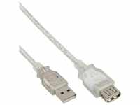 INTOS ELECTRONIC AG InLine® USB 2.0 Verlängerung, USB-A Stecker / Buchse,