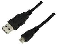 LogiLink 1m USB A-USB Micro B USB Kabel USB 2.0 Micro-USB B 0,48 Gbit/s Schwarz