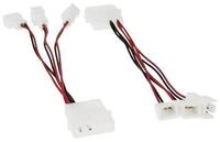 Inline InLine&reg; L&uuml;fter Adapterkabel, 12V zu 5V, f&uuml;r 3 L&uuml;fter Computer-Kabel