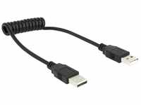 Delock 83239 - Kabel USB 2.0-A Stecker / Stecker Spiralkabel Computer-Kabel,...