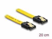 Delock SATA 6 Gb/s Kabel 20 cm gelb Computer-Kabel