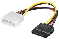 Goobay PC Stromkabel/Stromadapter 5.25 Stecker zu SATA 0.13 m - 4-pol. 525-Po