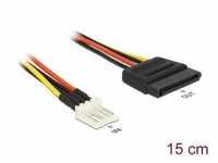 Delock 83918 - Stromkabel SATA 15 Pin Buchse > 4 Pin Floppy... Computer-Kabel