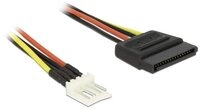 Delock Delock Strom Anschlusskabel [1x SATA-Strom-Stecker 15pol. - 1x Floppy