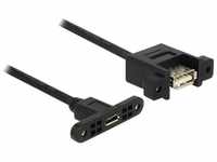 Delock Kabel USB 2 Micro-B Buchse zum Einbau zu USB 2 USB-Kabel, (25.00 cm)