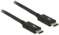 Delock 84845 Thunderbolt-Kabel 1 m 20 Gbit/s Schwarz Thunderbolt-Kabel