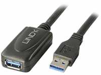 Lindy USB 3 Aktiv-Verlängerung 5m USB-Kabel, (5.00 cm)