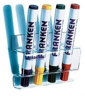 FRANKEN Magnettafel Franken Stiftehalter magnetisch Transparent Z1981 wei&szlig;