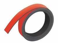 FRANKEN Pinnwand Magnetband 10 mm x 1 m (B x L) rot 10 mm x 1 m (B x L) rot