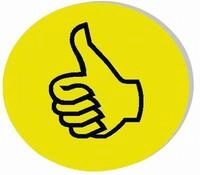 FRANKEN Moderationskoffer Moderationskarten Wertungssymbol positiv 10 cm VE=100