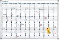 FRANKEN Wandtafel Jahresplaner X-tra! Line Jahres&uuml;bersicht 90x60 cm