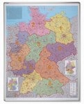 FRANKEN Wandtafel Kartentafel Postleitzahlen Deutschland magnethaftend 1:750.000