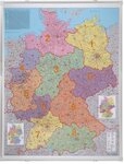 FRANKEN Wandtafel Kartentafel Postleitzahlen Deutschland Pinntafel 1:750.000...