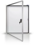 magnetoplan&reg; H&auml;ngevitrine Au&szlig;enschaukasten CC - 4xDIN A4 - Metallr&uuml;ckwand Wei&szlig; -