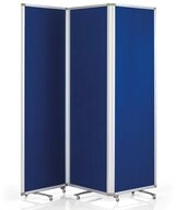 magnetoplan&reg; Paravent Pinnstellwand Pr&auml;sentationswand mobil - faltbar, Filz, 3