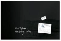 Sigel Magnettafel 1 Glas-Magnettafel ARTVERUM 100x65cm - schwarz, (1-tlg)