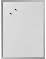 Herlitz Magnettafel Whiteboard 40x60cm beschriftbar Holzrahmen silber