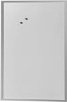 Herlitz Magnettafel Whiteboard 60x80cm beschriftbar Holzrahmen silber