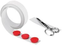 magnetoplan&reg; Anzeigetafel Wandband wei&szlig; 5mx35mm (1-St)