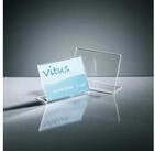 Sigel Fotohalter sigel Tischaufsteller Schr&auml;g Acryl transparent DIN A7 quer