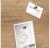 Sigel Wandtafel Glas-Magnetboard artverum Design natural-wood 48x48 cm