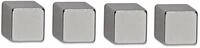 MAUL Magnet Neodym-W&uuml;rfelmagnet 1x1x1cm silber VE=4 St&uuml;ck