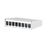 Metz Connect Modul AP-Geh&auml;use 8 Port reinwei&szlig; RAL9010 Netzwerk-Panel