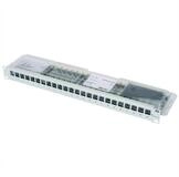 Teleg&auml;rtner 19"-Modultr&auml;ger 1 HE Netzwerk-Panel (mit 24 AMJ-S-Modulen Cat.6A...