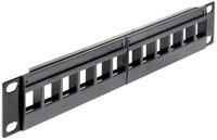 Delock Keystone 12 Port Patchpanel 25.4 cm (10&Prime; 43259 Netzwerk-Patch-Panel