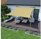 jarolift Sonnensegel Sonnensegel 3,6x3,6m quadratisch sand UV-Schutz wasserabweisend,