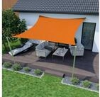 jarolift Sonnensegel Sonnensegel 3,6x3,6m quadratisch orange UV-Schutz