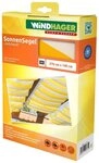 Windhager Sonnensegel, f&uuml;r Seilspannmarkise, inklusive Laufhaken, 2,7x1,4 m