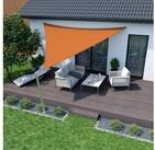 jarolift Sonnensegel Sonnensegel 3,6x3,6x3,6m dreieckig orange UV-Schutz